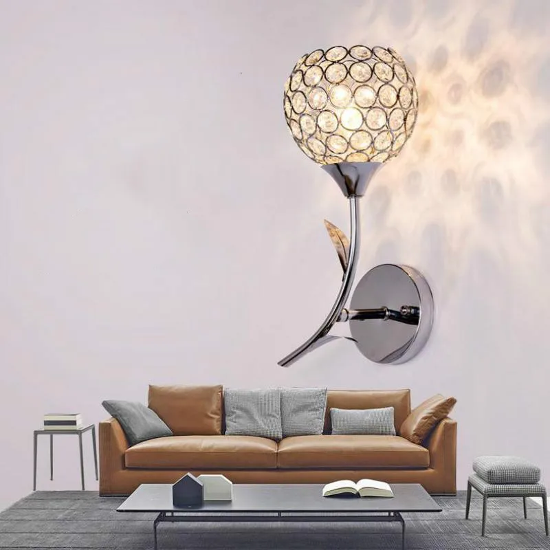 Хрустальные настенные светильники современные для ванной Аппликации Murales