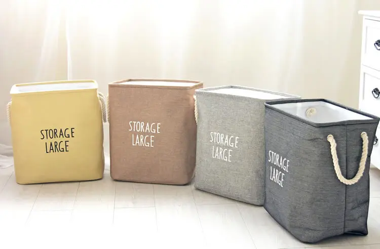 Хранилище голубое Новое открытое ведро для белья утолщенное Гари выстроились