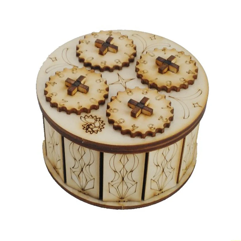 Обучающая игрушка для детей деревянный механический привод Cryptex подарок комнаты