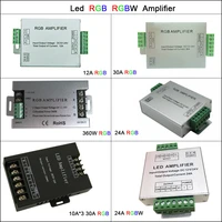 aluminum dc5v 24v led controller 12a24a30a 3ch 4ch led rgb rgbw amplifier for 5050 3528 led strip tape power repeater console