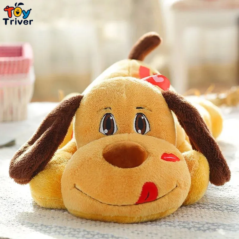 Губы Поцелуй Собака Щенок любовь сердце плюшевая игрушка тройник чучела