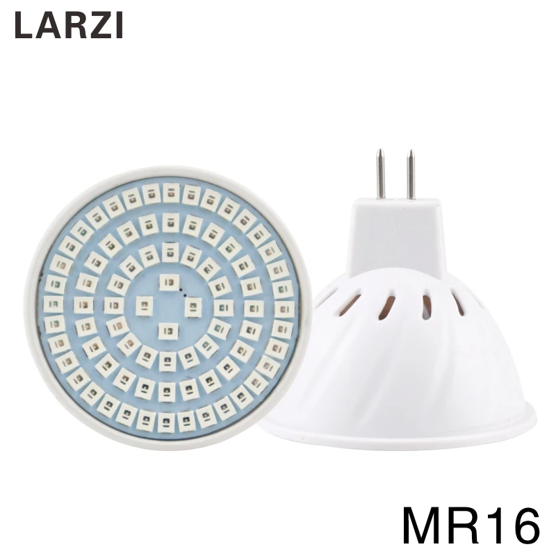 LARZI полный спектр 220V Светодиодный светильник E27 E14 MR16 GU10 B22 комнатное растение лампы для растений, ваза для цветов гидропоники Системы светодиодный светильник Инж