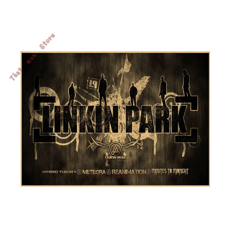 Ностальгическая рок-группа Linkin Park Честера Чарлза БЕННИНГТОНА/крафт-бумага/кафе/Бар плакат/Ретро плакат/42*30 см