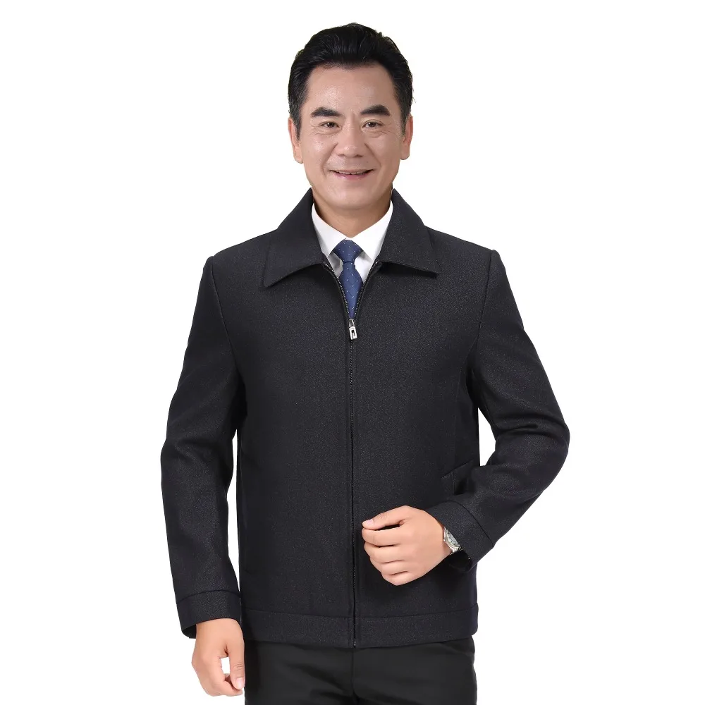 WAEOLSA черная шерстяная куртка для отца базовое пальто мужская с отложным