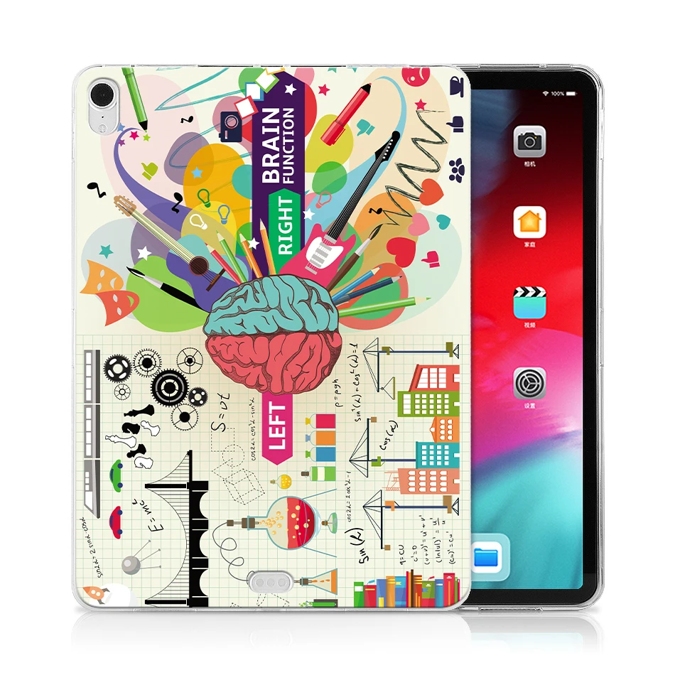 IP18 MTT Мягкий силиконовый чехол ТПУ для iPad Pro 12,9 дюйма тонкий прозрачный чехол-накладка планшет для надписей чехол A1895 A1983 A1876 A2014 - Цвет: IP18