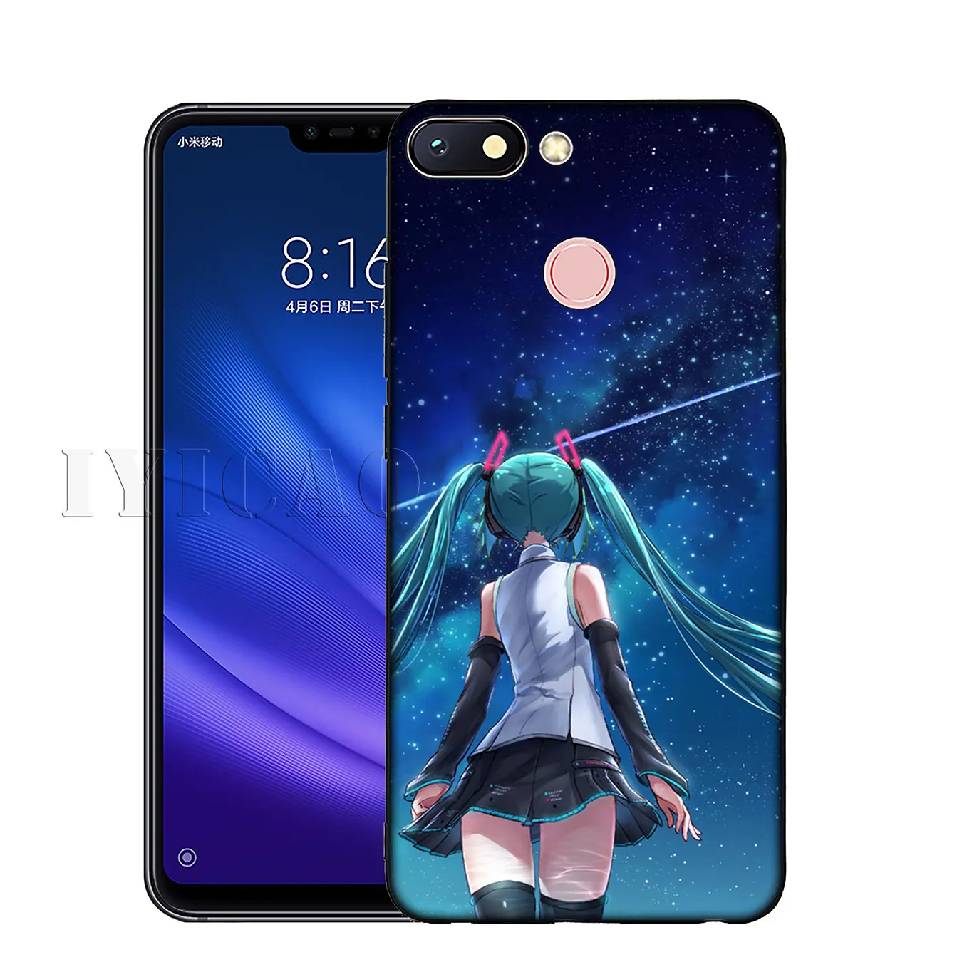 IYICAO аниме девушка Hatsune Miku Мягкий силиконовый чехол для телефона Xiaomi Redmi K30 K20 8A 7A 6A 5A