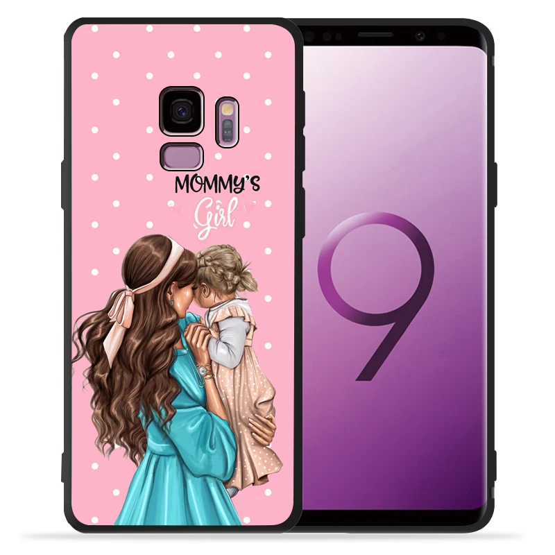 Модный чехол для мамы папы девочки мальчика и ребенка Samsung Galaxy S10 S8 S19 Plus S7 S6 Edge Lite