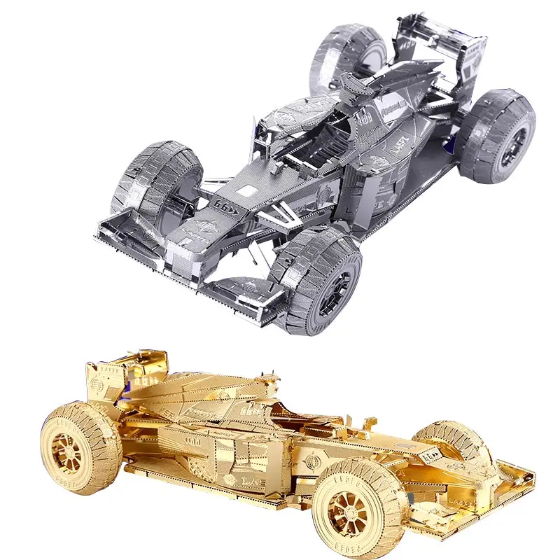 Гоночный автомобиль P052-G модель 3D лазерной резки головоломки сдельные DIY