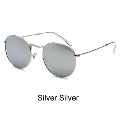 Silver Silver Ralferty, поляризационные солнцезащитные очки, женские, брендовые, Ретро стиль, круглые солнцезащитные очки, женские оттенки, для женщин, Sunglases gunes gozlugu J3447 - Цвет линз: Silver Silver