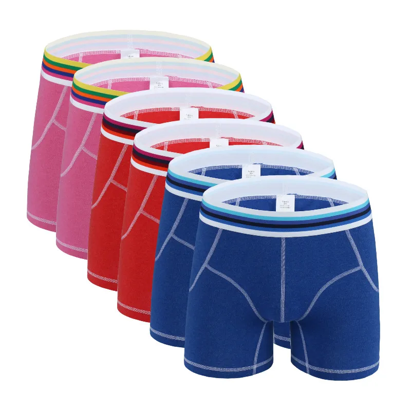 6 Pcs 0520 Mix A33 6 шт./партия, горячее Брендовое модное сексуальное мужское нижнее белье из хлопка высокого качества, мужские трусы-боксеры, мужские трусы, большие размеры - Цвет: 6 Pcs 0520 Mix A33