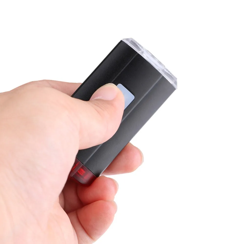 USB Перезаряжаемые велосипеда светло-красный и белый свет встроенный Батарея 100 люмен 6 режимов освещения IPX8 Водонепроницаемый безопасности ночного вождения