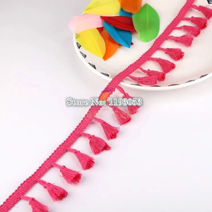 2 ярда/лот DIY кружевная бахрома с кисточками полиэстер хлопок этническое кружево обрезанная лента шитье латинское платье сценическая одежда занавеска декоративная