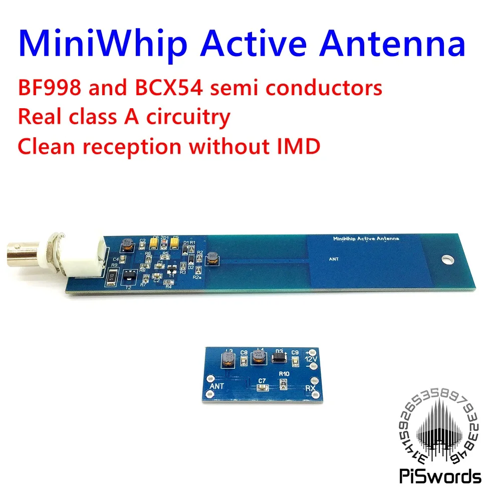 Shotwave MiniWhip активная антенна от 10 кГц до 30 МГц мини whip HF VLF VHF SDR RX с портативным