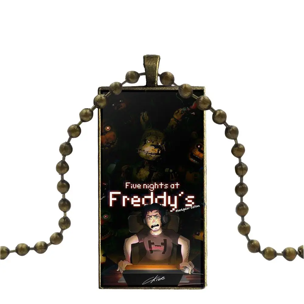 Для женщин Свадебная игра Five Nights At Freddy's Fnaf Стекло Колье с кабошоном подвеска