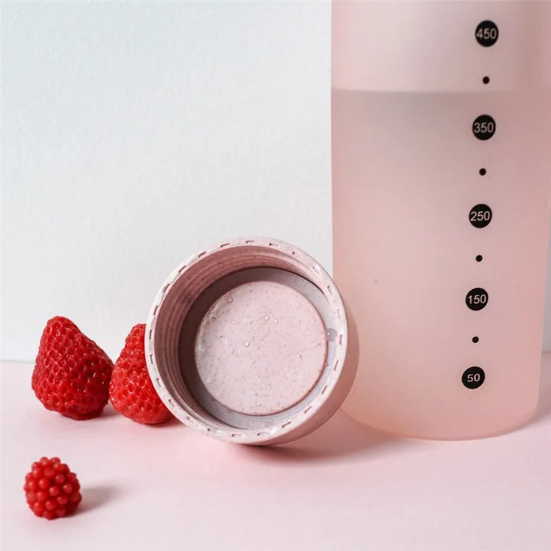 Бутылка для воды пластиковый спортивный скраб герметичная Питьевая портативная