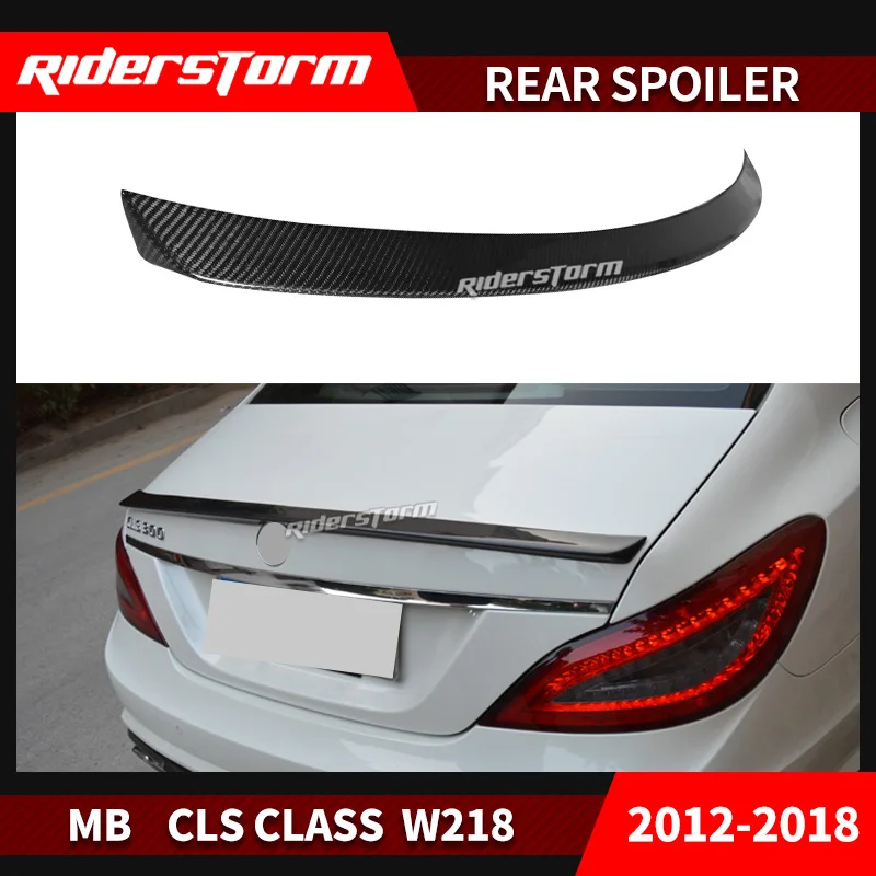 Для Mercedes CLS Class W218 спойлер из углеродного волокна заднего багажника крыла 2012 2018