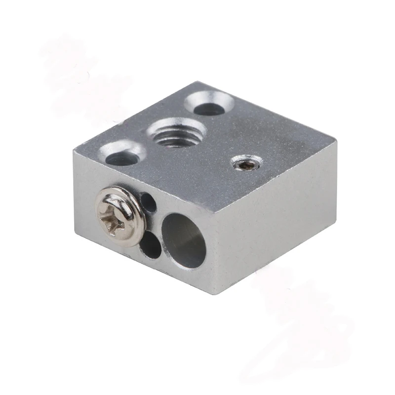 3D printer accessories all metal CR10 hot end heating block aluminum alloy sandblasting oxidation treatment 20*20*10 3D printer accessories all metal CR10 hot end heating block aluminum alloy sandblasting oxidation treatment 20*20*10