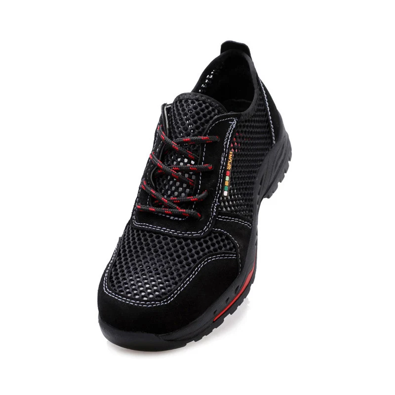 Защитная обувь мужские дышащие кроссовки со стальным носком легкие удобные