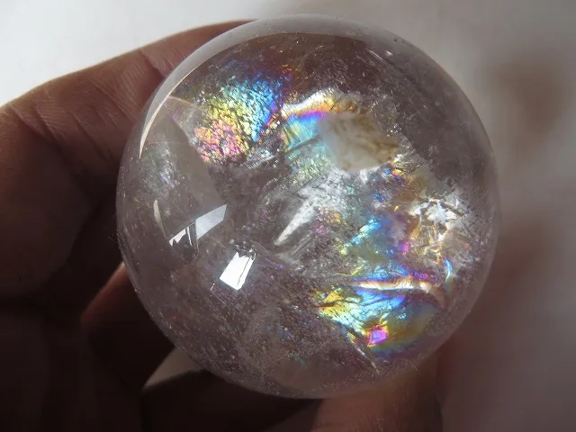 Natural Clear Quartz Rainbows Ball Crystal Sphere Orb Healing 176g | Дом и сад