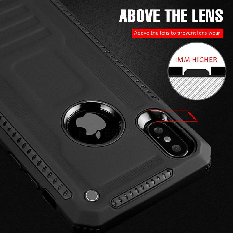 Luxury Armour Silicone Bumper Case On The For IPhone 8 6 6s 7 Plus PC Thin Hard Cover XR XS Max X TPU Shockproof |