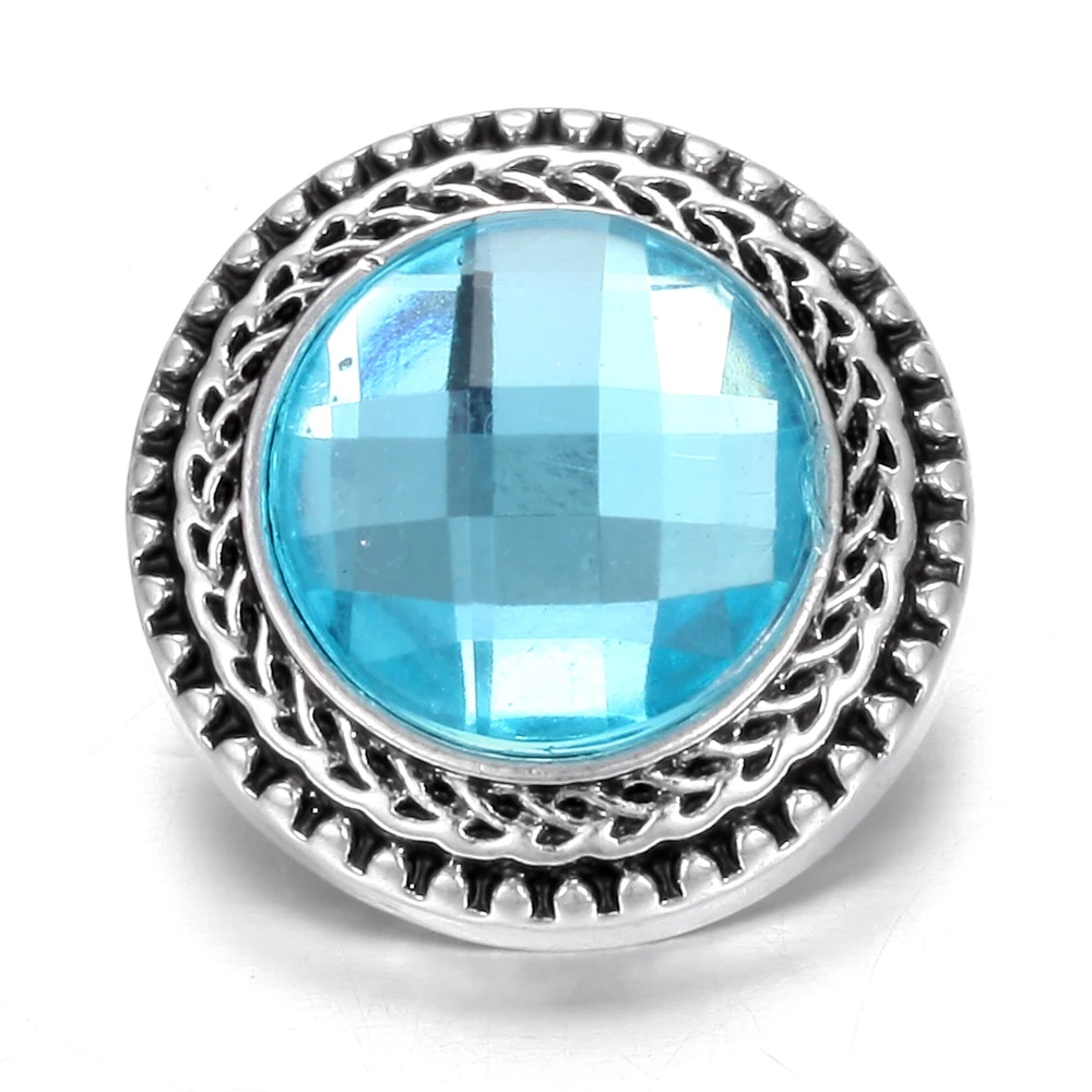 6 шт./лот смешанный новый круглый кристалл 18 мм Металлические Кнопки пуговицы