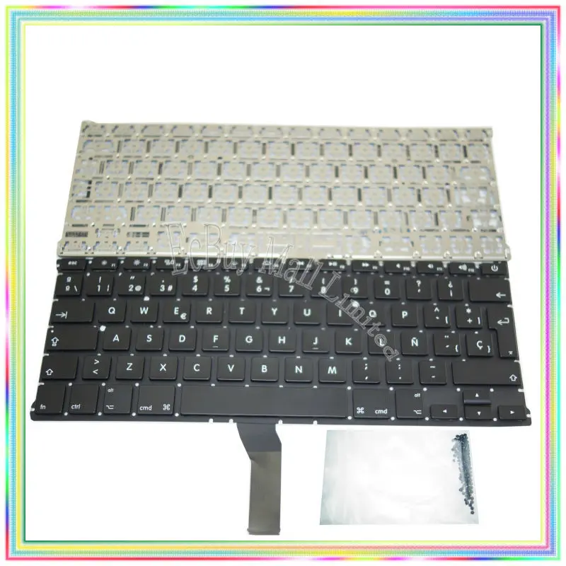 Brand new Spanish SP Keyboard without Backlight &amp keyboard screws for Macbook Air 13.3&quot A1369 A1466 2011-2014 Years | Компьютеры и