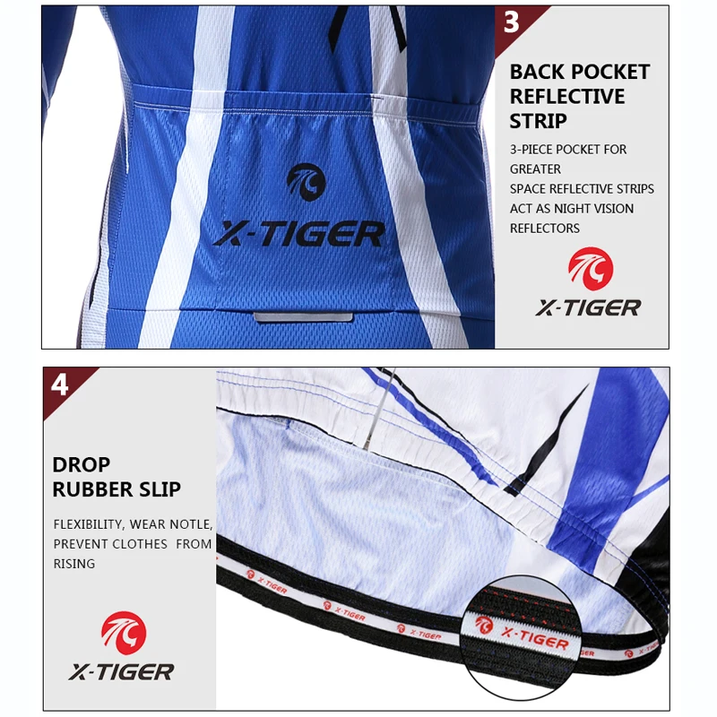 Спортивная одежда для велоспорта X Tiger Pro MTB велосипеда весенняя с длинным рукавом