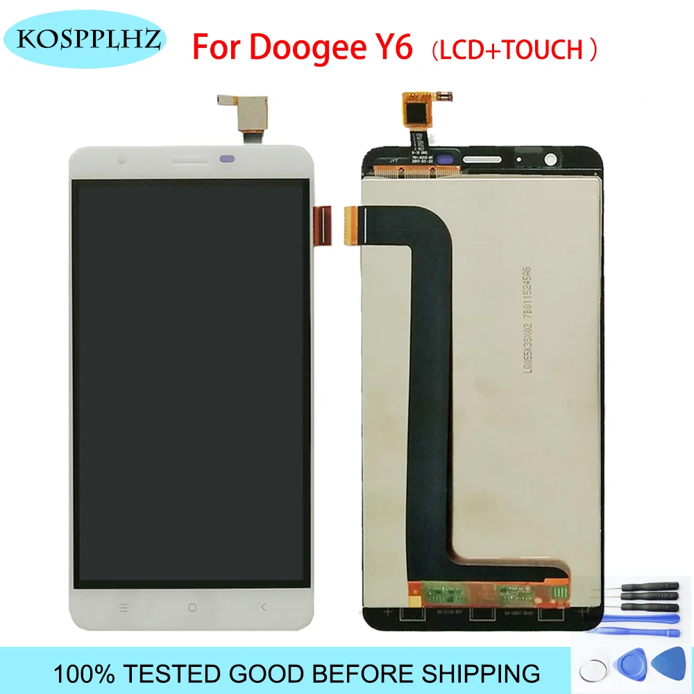 ЖК-дисплей pianno Для Doogee Y6 Y6C инструмент для ремонта сенсорного экрана в сборе