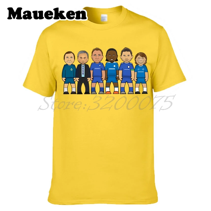 Мужская футболка Челси legend heroes Frank Lampard John Terry Didier Drogba Jose Mourinho Ron Harris Zola W0522006|men