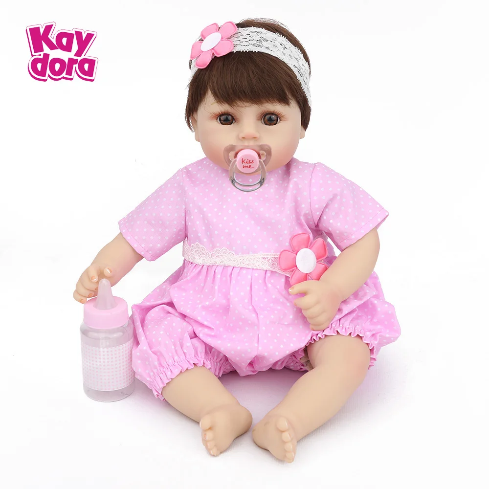 KAYDORA 47 см силиконовые куклы Reborn Bebe реалистичные живые Menina Boneca настоящие Игрушки