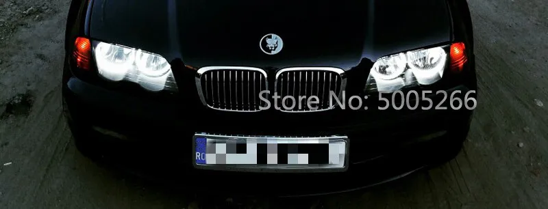 

Car Angel Eyes LED Halo Ring Cotton Lights for BMW E36 E38 E39 E46 3 5 7Series Running DRL Headlight Auto lighting White 4x131mm