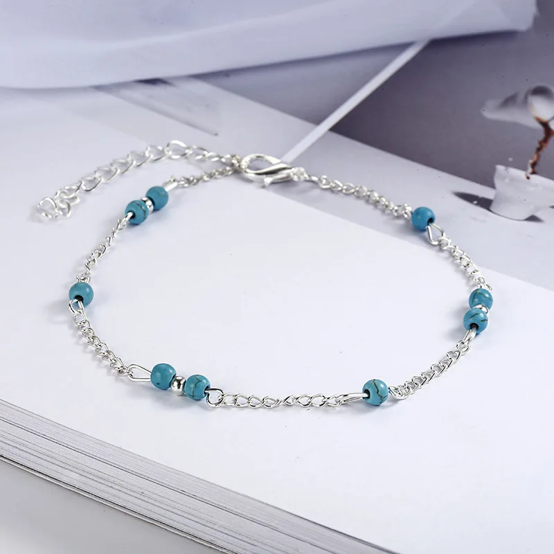 Unique Nice Beads Silver Chain Anklet souvenir Ankle Bracelet Foot Jewelry Fast New Hot Selling jn0434 | Украшения и аксессуары