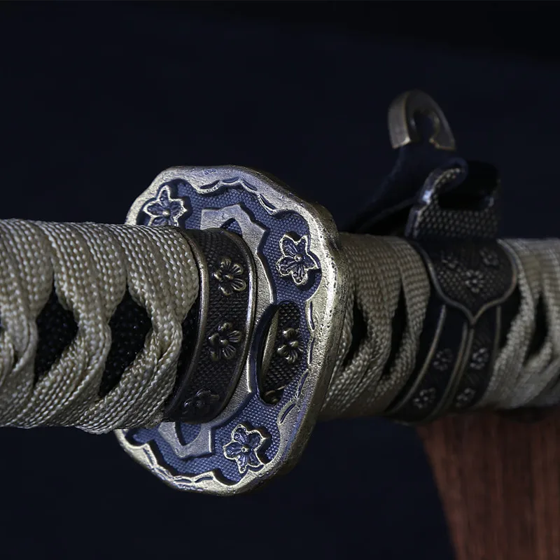 Полностью ручная работа японский Металл Катана самурайский меч сталь Дамасская