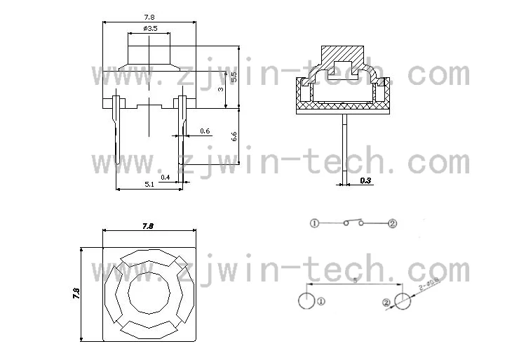 Силиконовая беззвуковая кнопка моментальный тактовый переключатель резиновая