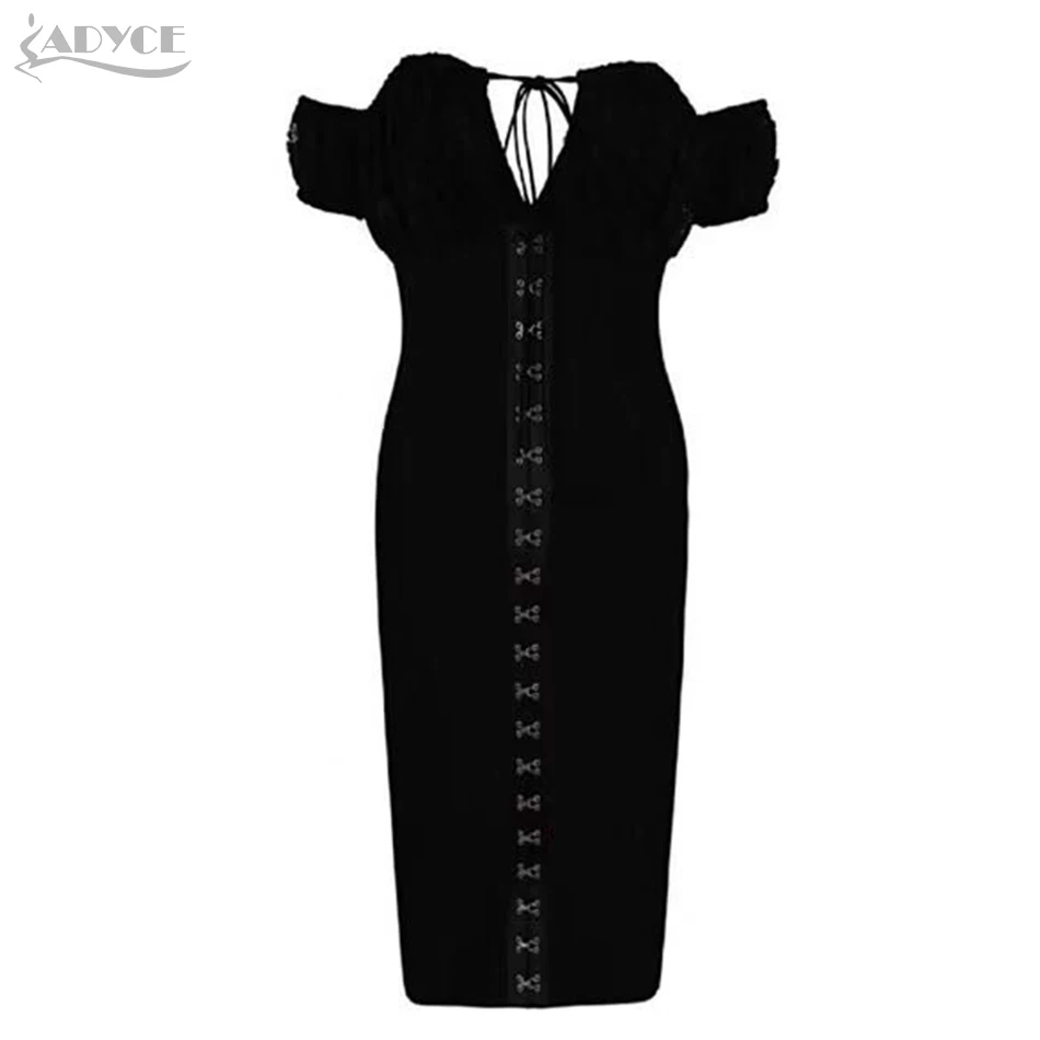 Adyce 2019 новое летнее женское Клубное Бандажное платье Vestidos с вырезом лодочкой