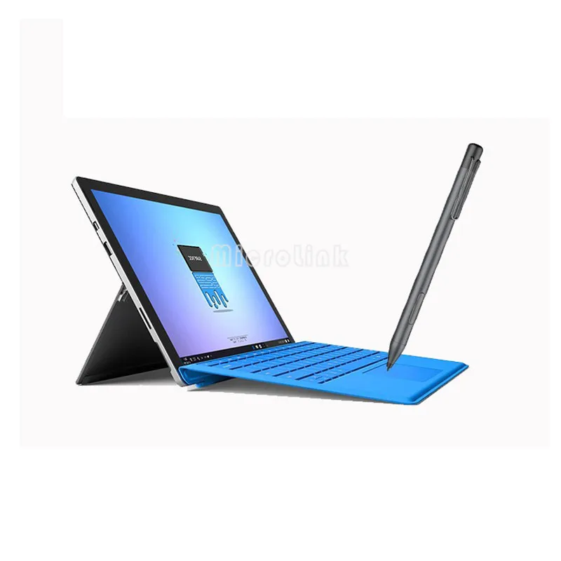 Универсальная ручка-стилус для Microsoft Surface Pro 3 4 5 серебристая черная емкостная