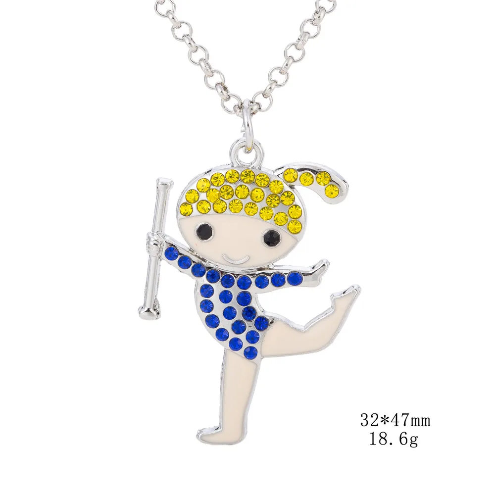 Skyrim спортивный кулон для гимнастических девушек ожерелье и красочные