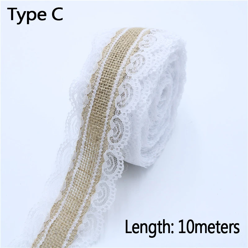 10 м/рулон лента из натурального джута|Украшения своими руками для вечеринки| |