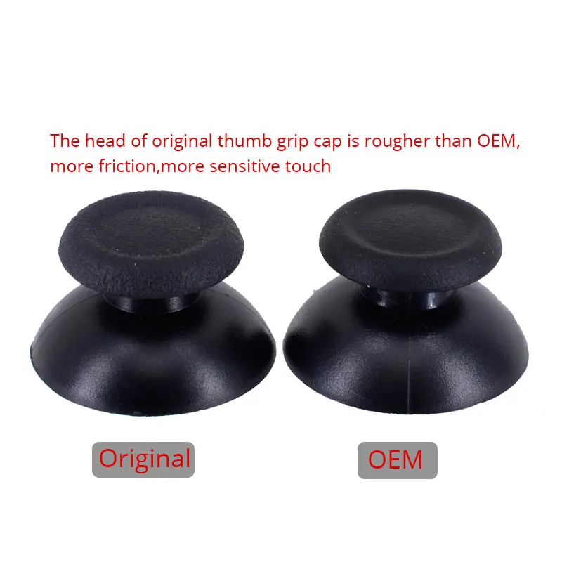 2pcs/4pcs Black Original Joystick Thumb Stick Grip Caps Mushroom Cap for Dualshock 4 PS4/PS4 slim/PS4 pro Controller - купить по