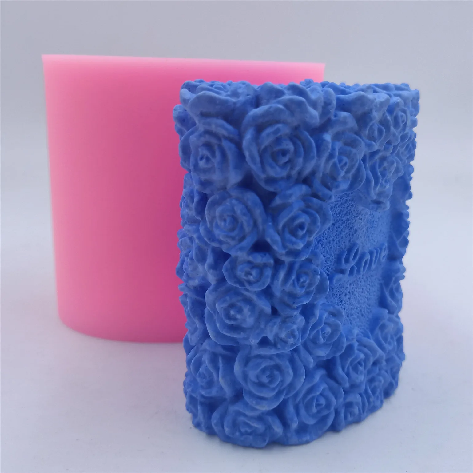 Милая Свадебная декоративная свеча форма 3D Мыло с запахом розы формы для свечей декоративная силиконовая формочка для изготовления свечей