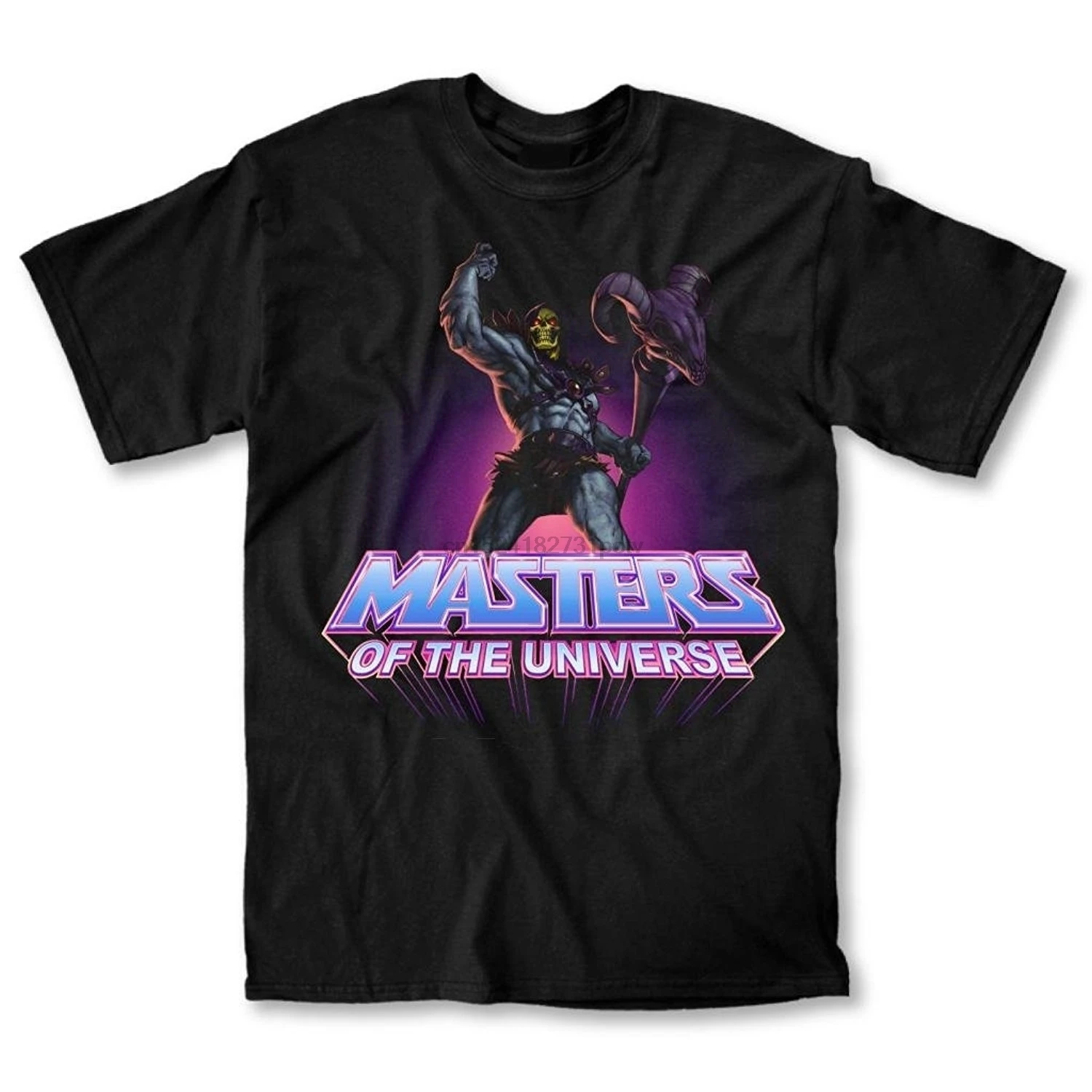 He Man Skeletor power черная футболка для взрослых Мужская крутая с коротким рукавом топы
