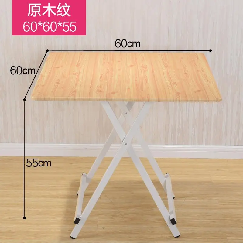 style11 Solid Wood Folding Table Home Kitchen Eating Table Small Apartment Two People Four People Portable Table Modern Dinning Table - Цвет: style11