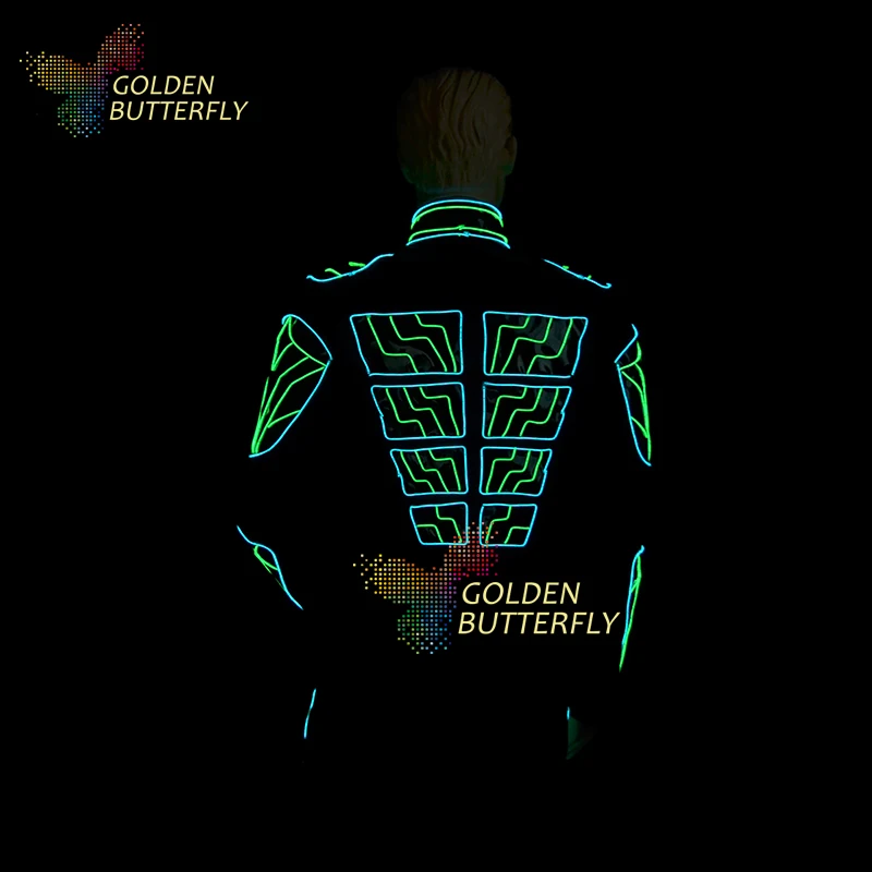 Светодиодная одежда светящаяся с подсветкой светящийся робот танцевальный свет