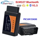 ELM327 Bluetooth PIC18F25K80 ELM 327 OBD2 Bluetooth V1.5 Диагностический сканер для автомобиля ELM327 автомобильный диагностический инструмент OBDII сканер