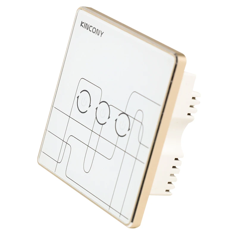 Smart Light Control ZiGBee Wireless Key 3 gang and Wall Switch Via Smartphone APP Remote smart home kit Long distance|work work|working lights