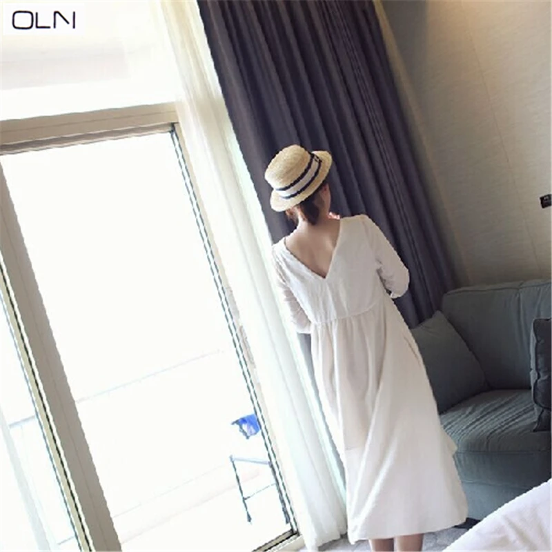 Dress Summer Korean ladies temperament seven-point sleeves Slim suit collar bag hip sexy waist fashion dress women send belt | Женская