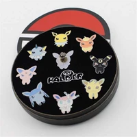 box set pokemon alloy badges anime peripheral pokemon brooch league region orange islands pins brooches new in box set gift