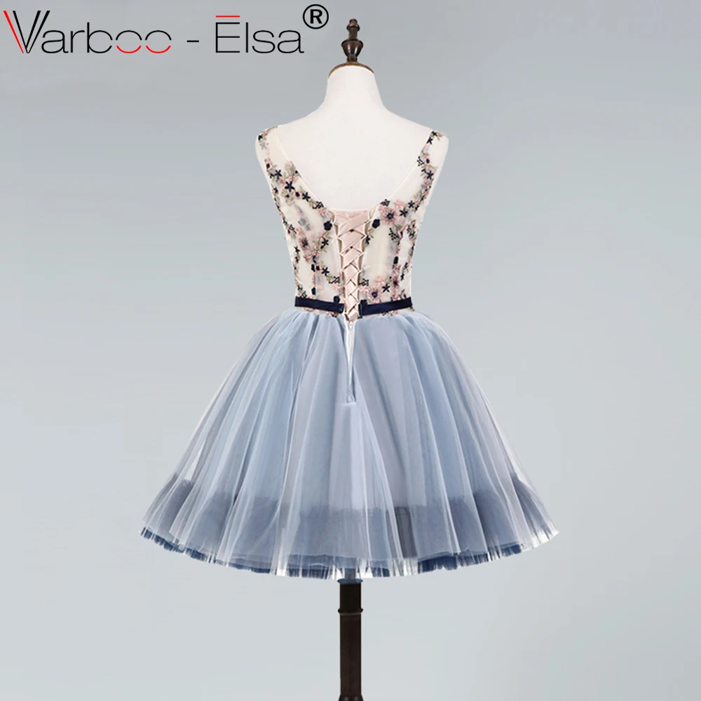 Новое коктейльное платье VARBOO_ELSA 2018 элегантное короткое для выпускного вечера с