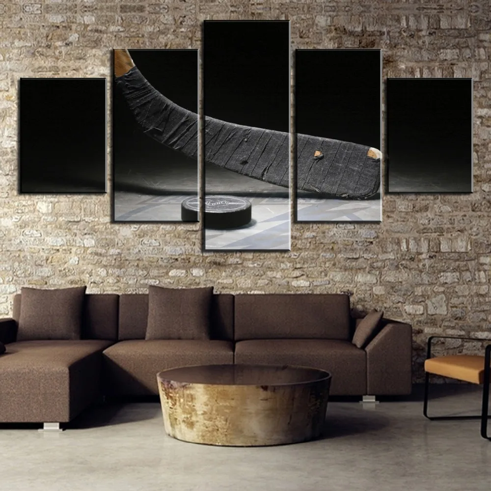 5 шт. холсте Хоккей оборудование Куадрос Картины на Модульная картина для