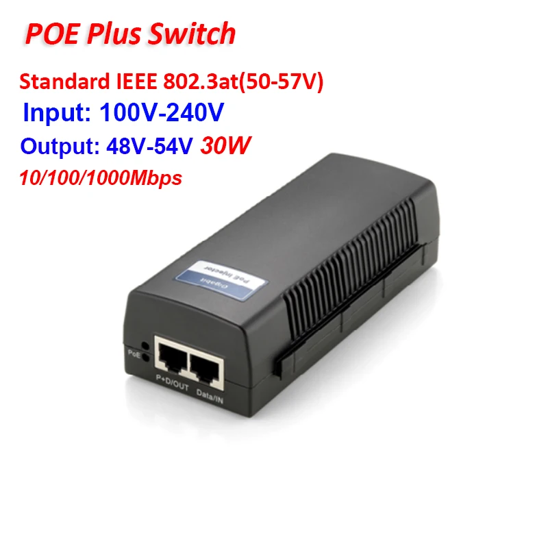 CCTV 12 + 36 endspan Onput 48 в 54 30 Вт гигабитный IEEE 802.3at/af стандартный POE Plus коммутатор 10/100